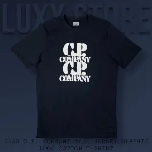 Футболка C.P. Company Jersey Graphic Logo (C P, CP, сипикомпани)