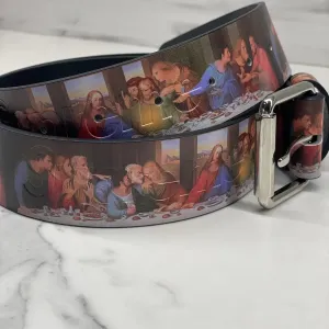 Ремінь Supreme "Тайна Вечеря"