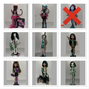 Ляльки Monster High Монстер Хай  Лагуна Блю,Кійомі,Кетті Нуар,Клео,Френкі,Скара Скрімс
