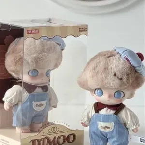 Оригінал‼️Pop Mart Плюшева іграшка-брелок Dimoo Crush on Coffee в наявності