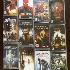 Sony PSP: Buzz Сокровища Нации Need for Speed Эрагон Metal Gear Solid God of War Призрак Спарты, Silent Hill Harry Potter, GTA Spider-Man Крэш