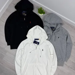 Polo Ralph Lauren худі на блискавці з капюшоном | Чоловіче худі |  Поло Ральф Лаурен чорна/сіра/біла чоловіча | Олімпі
