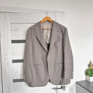 Suitsupply Half Canvass L 52/54  чоловічий піджак блейзер вовна коричневий бежевий