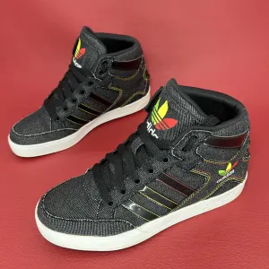Високі кросівки-хайтопи 37.5р. Унісекс .Adidas Originals Rasta Denim (артикул V21148) з колекції 2012 року.