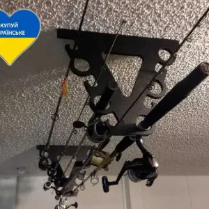 Тримач для спінінгів вудок стельовий Металевий кронштейн