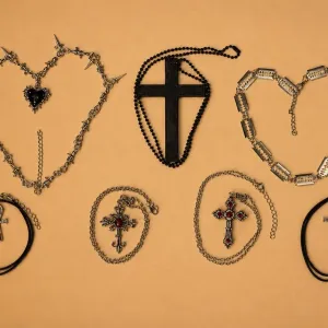 Готические Chrome Hearts украшения на шею