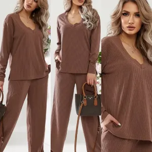 Розпродаж! Жіночий літній костюм рубчик oversize