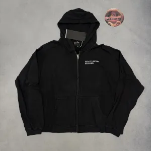 зип худи Enfants Riches deprimes Black zip up S M L erd balenciaga vetements rick owens