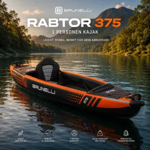 BRUNELLI 375 RAPTOR 100% Дропстіч 1 місце КАЯК Kayak Molveno байдарка SUP САП дошка 2 шари слоя доска надувна Aqua Marina Tomahawk AIR C K AquaMarina