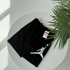 Чоловічі шорти Jordan big logo чорні / шорти джордан без флісу на літо