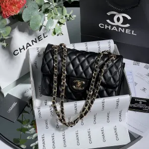 Сумка Chanel 2.55 чорна із золотом женская сумка кроссбоди на цепочке жіноча шанель клатч чорная люкс