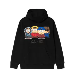 Худи C.P. Company x South Park Logo  унисекс С.П. Компани черное белое