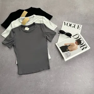 Жіноча базова футболка Skims style, ідеальна посадка