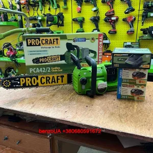 Акумуляторна ланцюгова пилка Procraft PCA42/2 (2 акб 4Аг + ЗП 20/2)