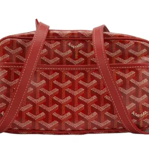Преміальна сумка через плече Goyard у червоному кольорі.