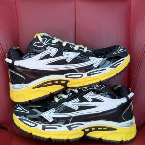 (ОПЛАТА ПІСЛЯ ОГЛЯДУ)Off White Be Right Back Black Yellow Офф Вайт Бі Райт Бек Чорно-жовті