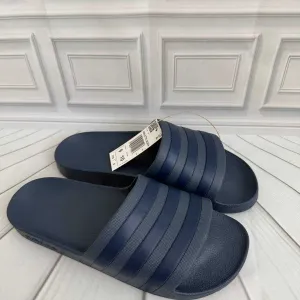 Чоловічі сині слайди шльопанці Adidas Adilette Aqua сині