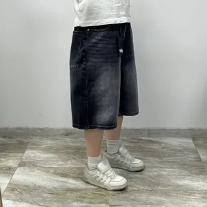 Нові широкі чорні шорти джинсові BAGGY rap shorts широкие шорты Jaded