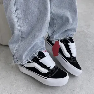 ‼️НОВИНКА Кеди Vans Knu Skool 36-45 black у Чорно-білому кольорі