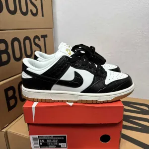 Кроссовки Nike SB Dunk Black Croc / Найк Данк черные 38 39 40 41 42 43