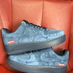 (ОПЛАТА ПІСЛЯ ОГЛЯДУ)Nike Air Force 1 Low x Supreme Blue Найк Аір Форс 1 Лоу х Супрім Сині