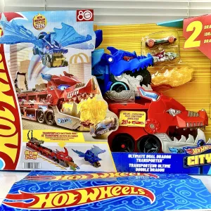 Транспортер Hot Wheels Два дракони ‼️ Автовоз ultimate dual dragon city dragons JBM72 Дракон Атака дракона трек Хот вілс трансформер два дракона