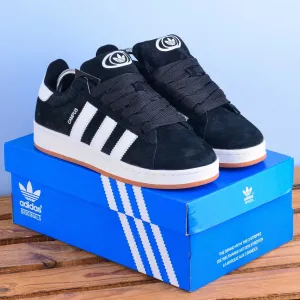 (2245) Кросівки кеди Adidas Campus чорні з білою підошвою (37-46) адідас адідаси