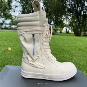 Высокаие геобаскеты рик оенс карго геобаскеты Rick Owens Cargo Geobasket Boots