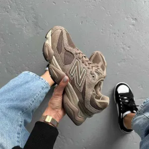 Кроссовки Женские New Balance 9060 Beige Brown/NB Кросівки НьюБеланс