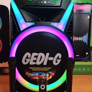 Караоке акустика Temeisheng-15(блютуз,SD,USB, FM) ПультДУ, 2микрофона