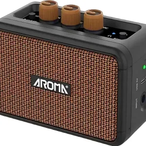 Комбопідсилювач портативний для гітари Aroma AG-04, Bluetooth, 5 ват