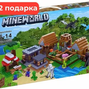 Лего Майнкрафт Деревня жителей с Драконами, 938 деталей Lego MINECRAFT