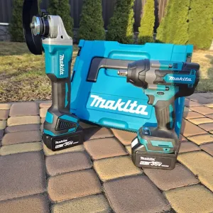 Набір 2в1 Акумуляторний гайковерт Makita Акумуляторна болгарка Makita