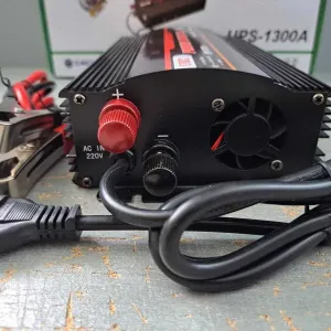 Инвертор с зарядкой 1300W 15А Преобразователь 12V в 220V БДЖ