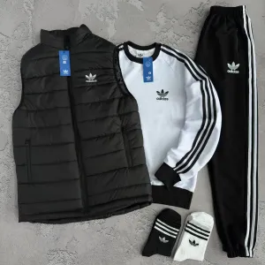 Чоловічий спортивний костюм адідас [3в1] Adidas [XS,S,M,L,XL,XXL,XXXL] + шкарпетки в подарунок!