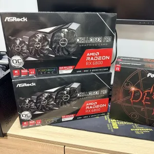 Відеокарта потужна ігрова нова зі Штатів AsRock Challenger PRO  RX6800 16gb GDDR6x