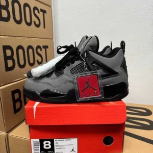 Кроссовки Nike Jordan 4 grey / Джордан cерые высокие 37 38 39 40