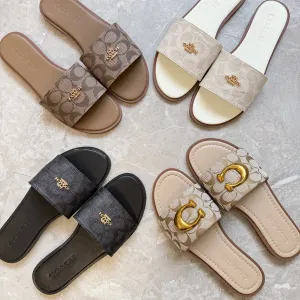 ЗНИЖКА Шльопанці Coach шлепанцы