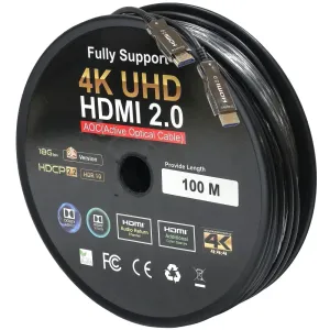 HDMI  Кабель-оптичний 4К 8К UHD 10,15,20,30,60,100 м(AOC)