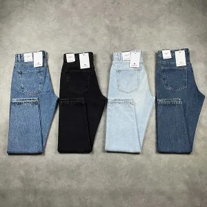 Джинси PULL&BEAR Standard Fit (S, M, XL) Чоловічі Сині Чорні Блакитні Темно-сині На Осінь Нові