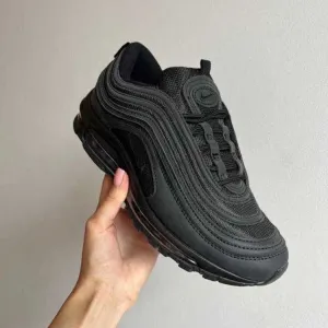 (БЕЗ ПЕРЕДОПЛАТИ)Nike Air Max 97 Triple Black найк аір макс 97 чорні
