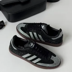 НОВИНКА‼️36-41 Adidas Samba OG Rhinestone Black Spezial Gazelle