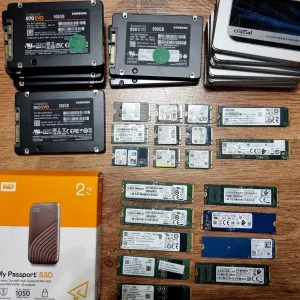 2.5 M.2 NVME SSD диск 250GB 500GB 1TB 2TB Samsung Crucial WD Hynix