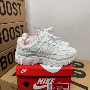 Женские кроссовки Nike P-6000 White Pink / Найк П-6000 белые розовые 36 37 38 39 40