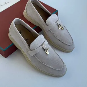 37-43 Женские бежевые лоферы Loro Piana Summer Walk лофери Лоро Пиана