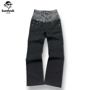 Bootcut джинсы Клеш balenciaga type distressed flared буткат jeans opium archive ,vintage jeans y2k,henley ,street