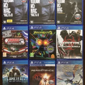 Sony PS4: Prototype Одни из Нас Nioh Remnant, Red Dead Redamption, Орден 1886, Resident Evil, Persona 5, PES 2021, Призрак Цусимы, Outlast Trinity