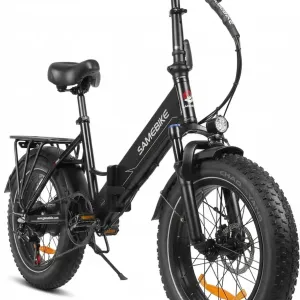 Електровелосипед SAMEBIKE LOTDM20 750W 13Ah до 90км пробігу чорний глянцевий электровелосипед новый фэтбайк купить електро велосипед новий гарантія
