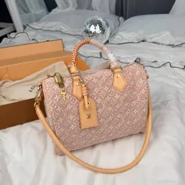 Сумка Louis Vuitton Speedy 30 Monogram Denim Pink