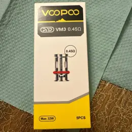 Випаровувачі Voopoo PnP-VM3 (0.45 Ом) Mesh Coil, 5 шт.
